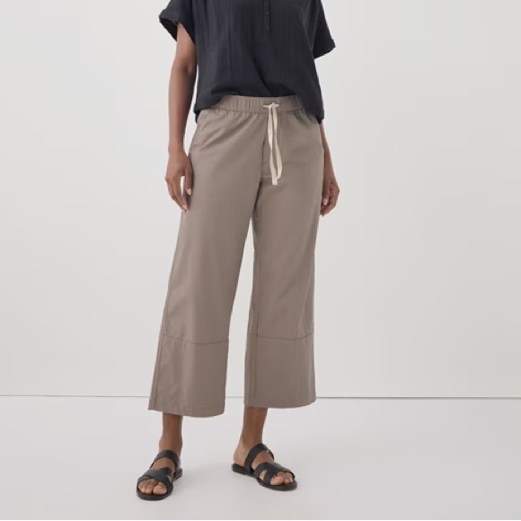 PACT Women's Daily Twill Crop Pant light Brown size Large - Picture 1 of 11